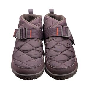 Chaco Ramble Puff Boots Women's 6 Waterproof Purple Quilted Ankle Boot